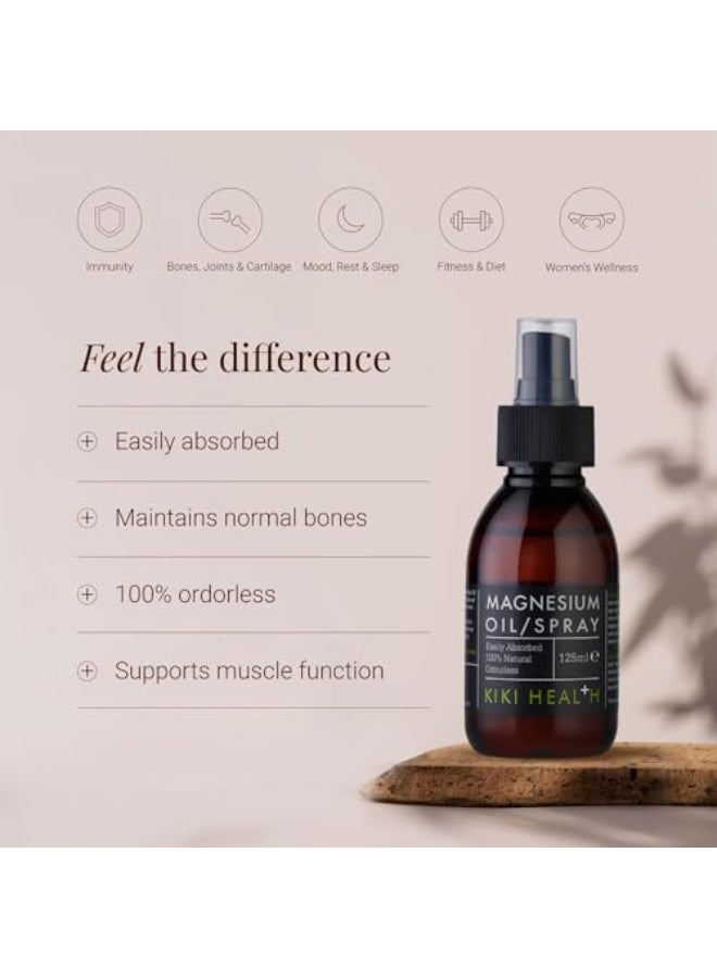 KIKI Health Magnesium Oil Spray Odorless Easily Absorbed 100% Natural 125Ml - Image 4