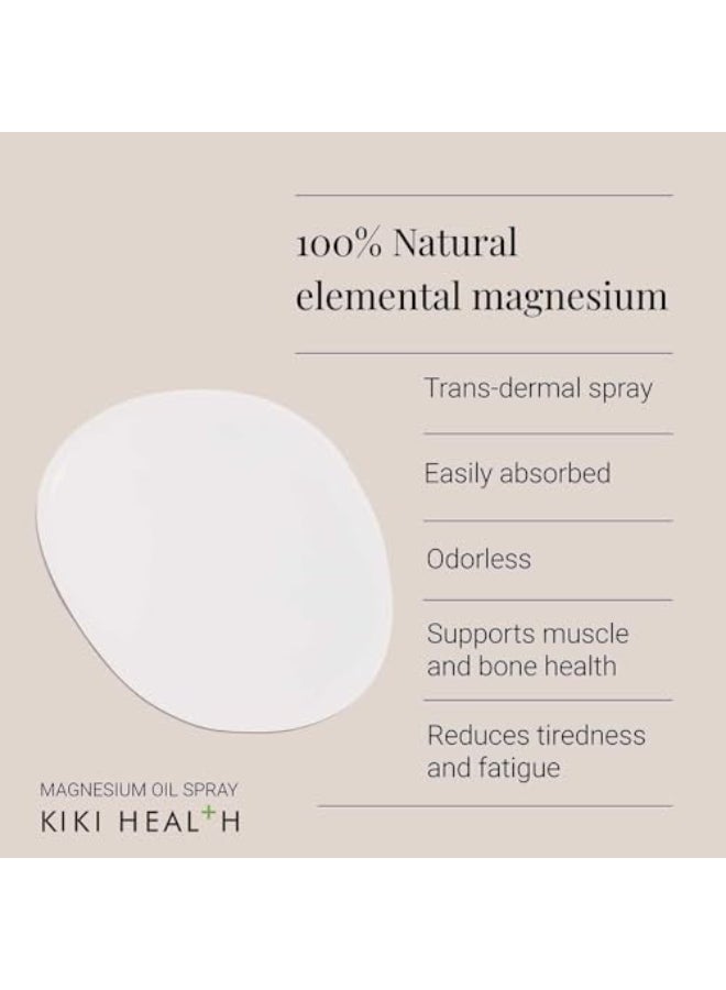 KIKI Health Magnesium Oil Spray Odorless Easily Absorbed 100% Natural 125Ml - Image 3