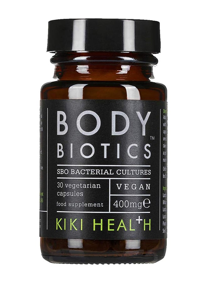 Body Biotics Sbo Bacterial Cultures Vegan Food Supplement 30 Vegetarian Capsules 400Mg