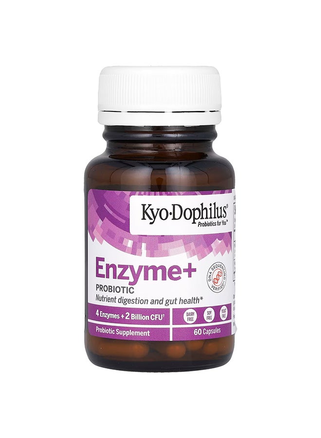 Kyolic, Kyo Dophilus, Enzyme + Probiotic, 60 Capsules - Image 2