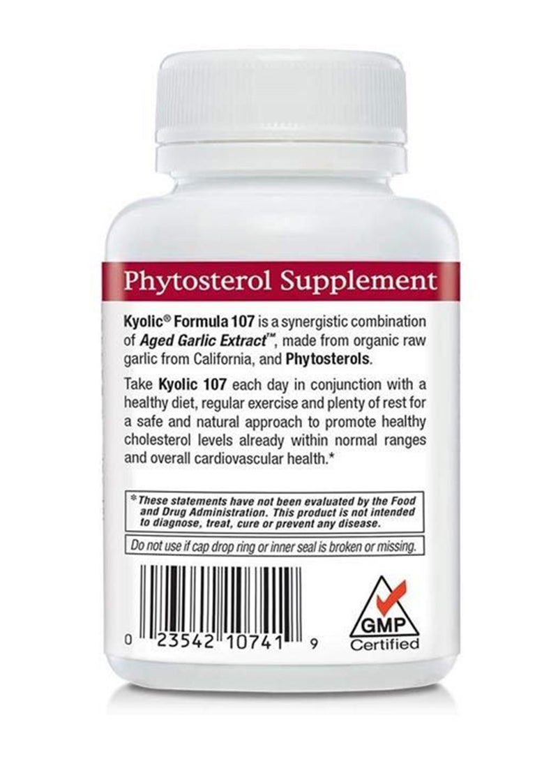kyolic Phytosterols Cholesterol Support Phytosterol Supplement Aged Garlic Extract Odorless Formula 107 80 Capsules - Image 2