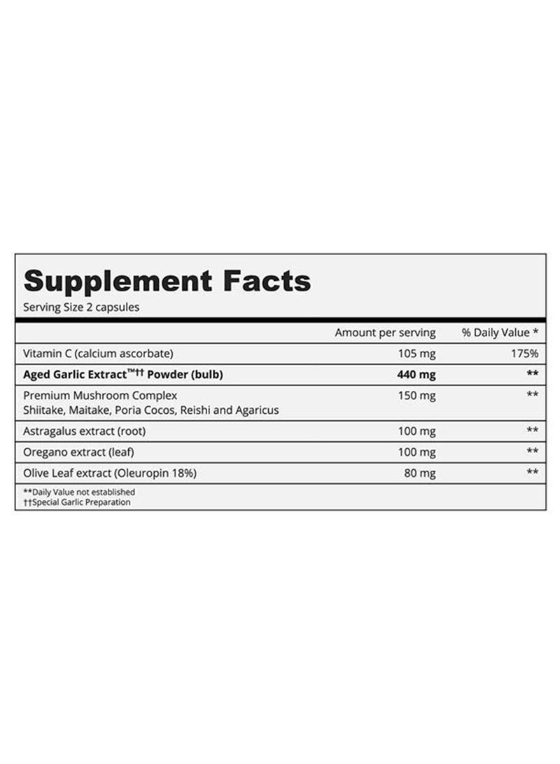 kyolic - Immune Formula 103 Aged Garlic Extract Odorless Enriched With Vitamin C, Astragalus, Mushrooms 100 Capsules - Image 1