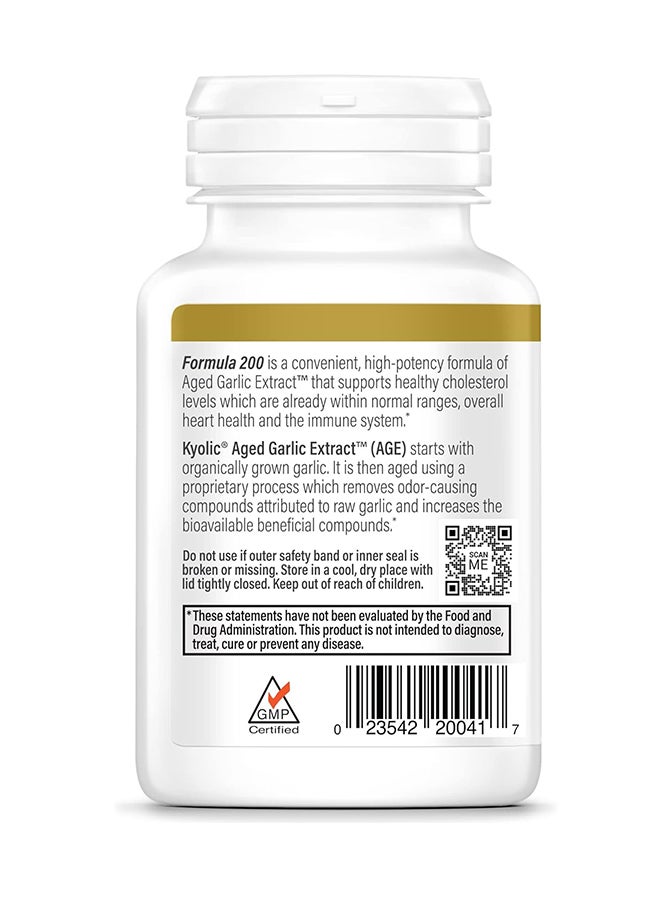 Kyolic Aged Garlic Extract Formula 200 - Cardiovascular & Immune, Reserve - Supports Overall Heart Health & Immune System* - GMO-Free & Gluten-Free - 60 Capsules (30 Servings) - Image 2