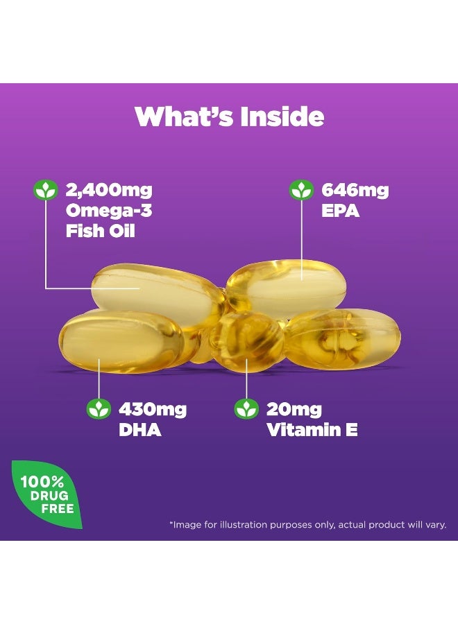 Natrol Heart Health Extreme, Ogema 2400mg - 60 Softgels Packaging May Vary - Image 2