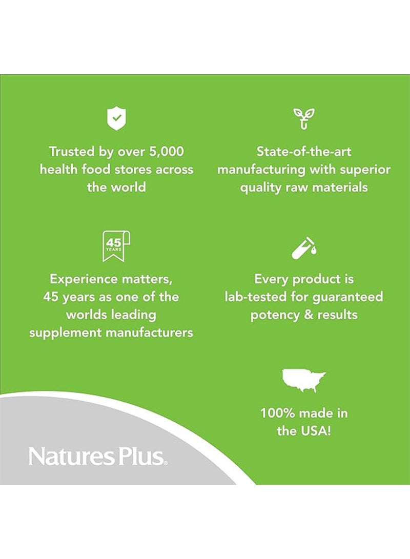 Natures Plus Iron 40 Mg Dietary Supplement Energy Support 90 Tablets - Image 5