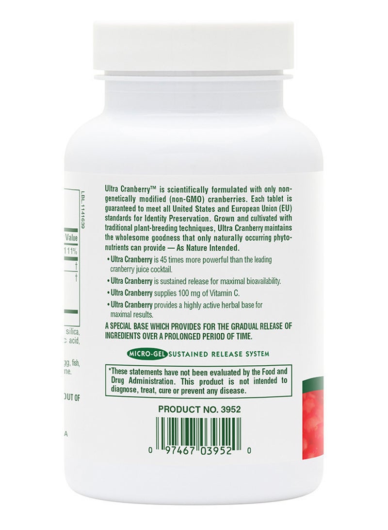 Natures Plus Sustained Release Utlra Cranberry 1000Mg Infused With Vitamin C Dietary Supplement Antioxidant Support 60 Tablets - Image 2