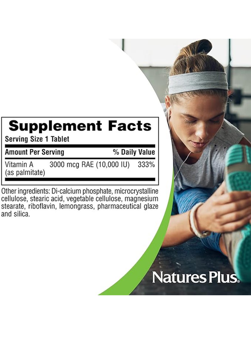 Natures Plus Water-Dispersible Vitamin A 10000 Iu Dietary Supplement Immune Support 90 Tablets - Image 4