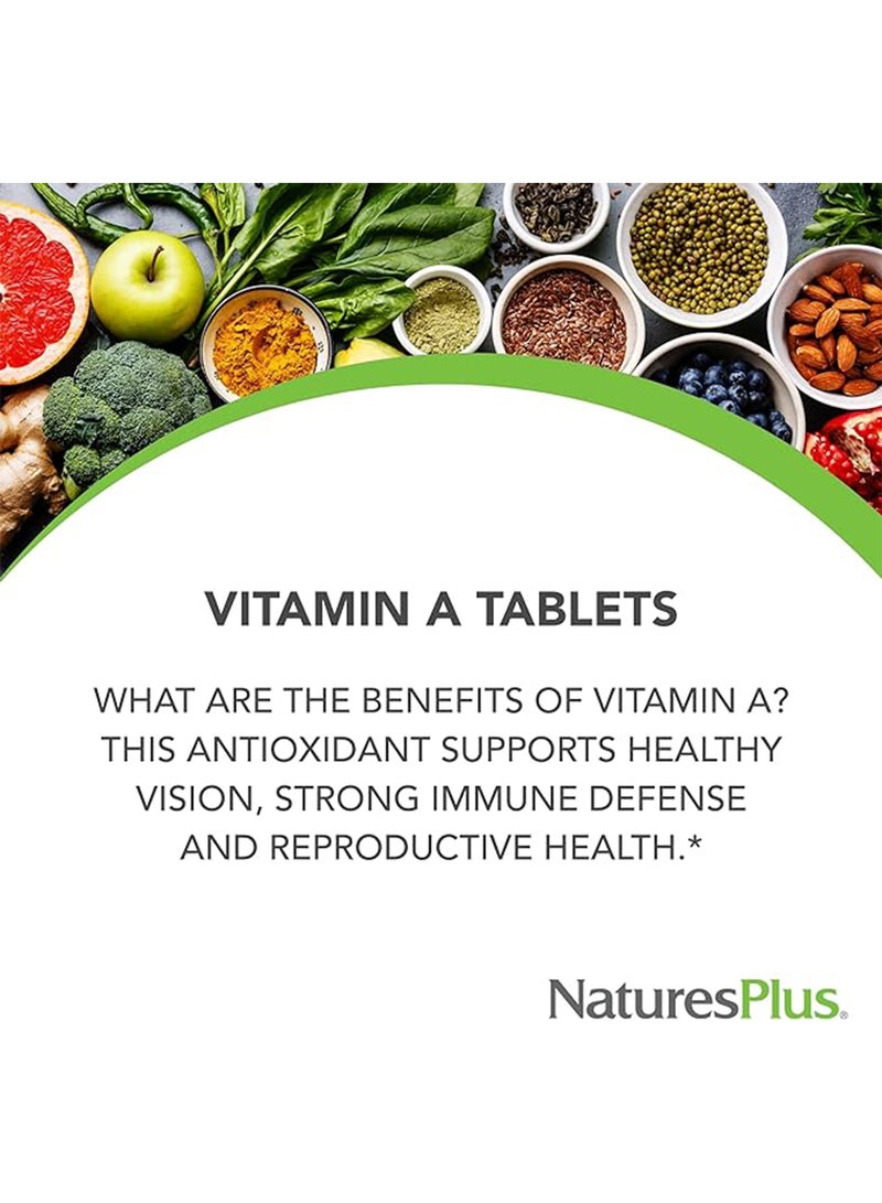 Natures Plus Water-Dispersible Vitamin A 10000 Iu Dietary Supplement Immune Support 90 Tablets - Image 5