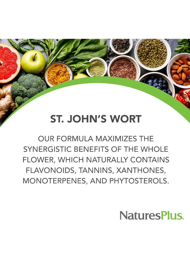 Natures Plus - Herbal Actives St. John's Wort 60 Vegetarian Tablets - Image 1