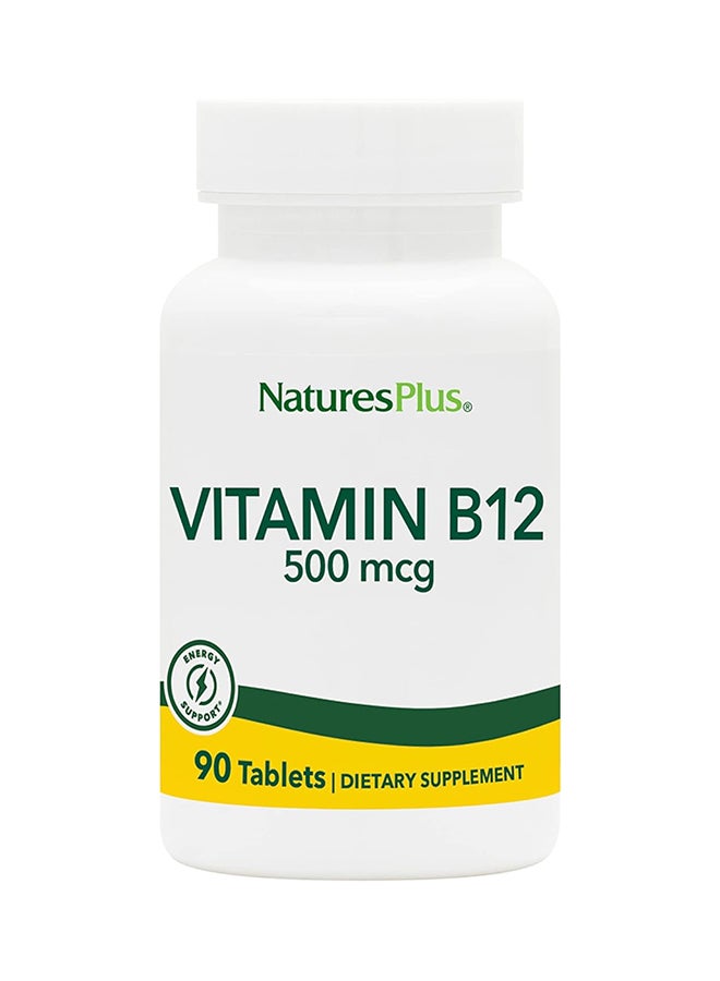 Natures Plus Vitamin B12 500 Mcg Energy Support 90 Tablets - Image 1