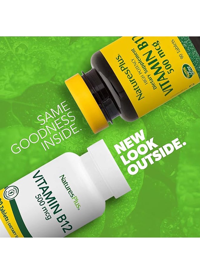 Natures Plus Vitamin B12 500 Mcg Energy Support 90 Tablets - Image 2