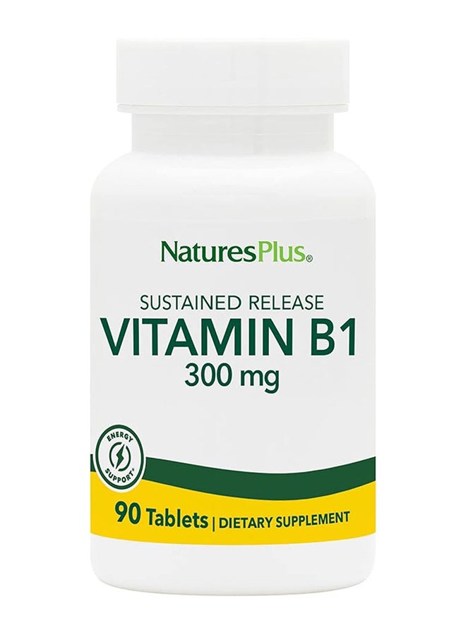 Nature's Plus Vitamin B1 Dietary Supplement The Best High Potency Sustained Release 300Mg 90 Tablets - Image 1