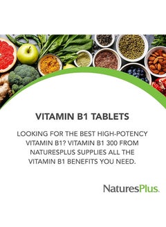 Nature's Plus Vitamin B1 Dietary Supplement The Best High Potency Sustained Release 300Mg 90 Tablets  - Image 4