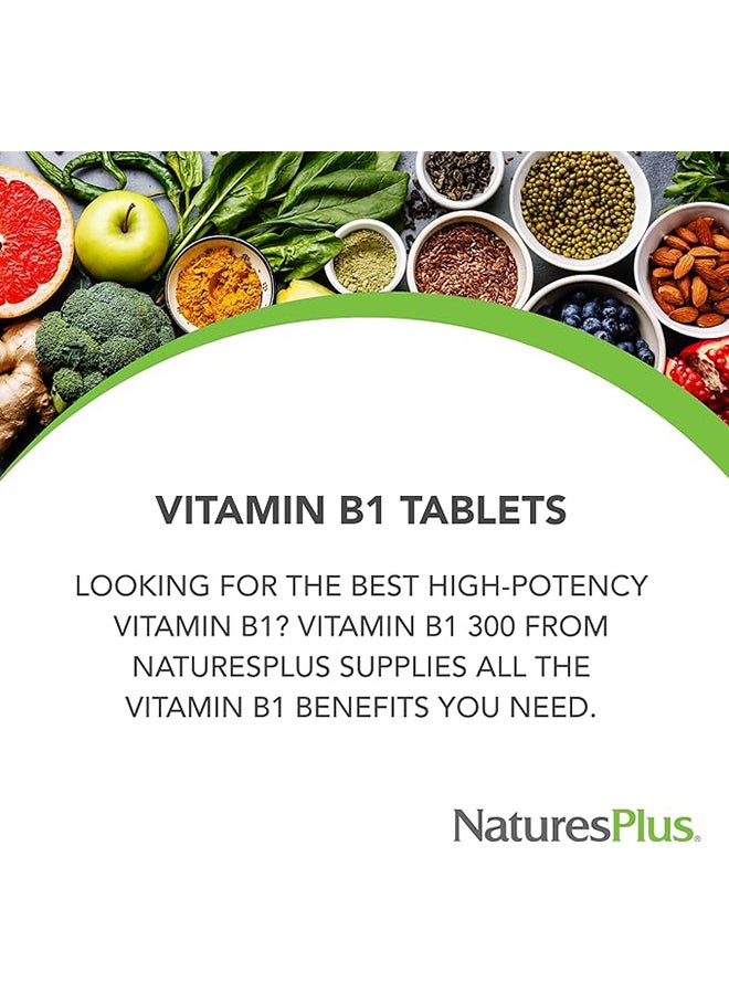 Nature's Plus Vitamin B1 Dietary Supplement The Best High Potency Sustained Release 300Mg 90 Tablets - Image 4
