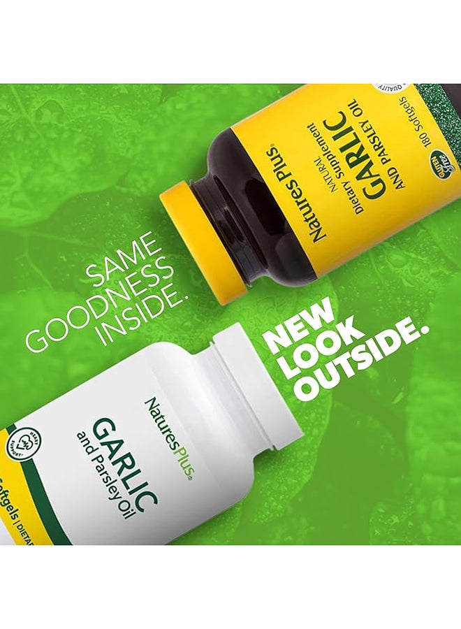 Natures Plus Garlic And Parsley Oil Heart Support 180 Softgels - Image 4