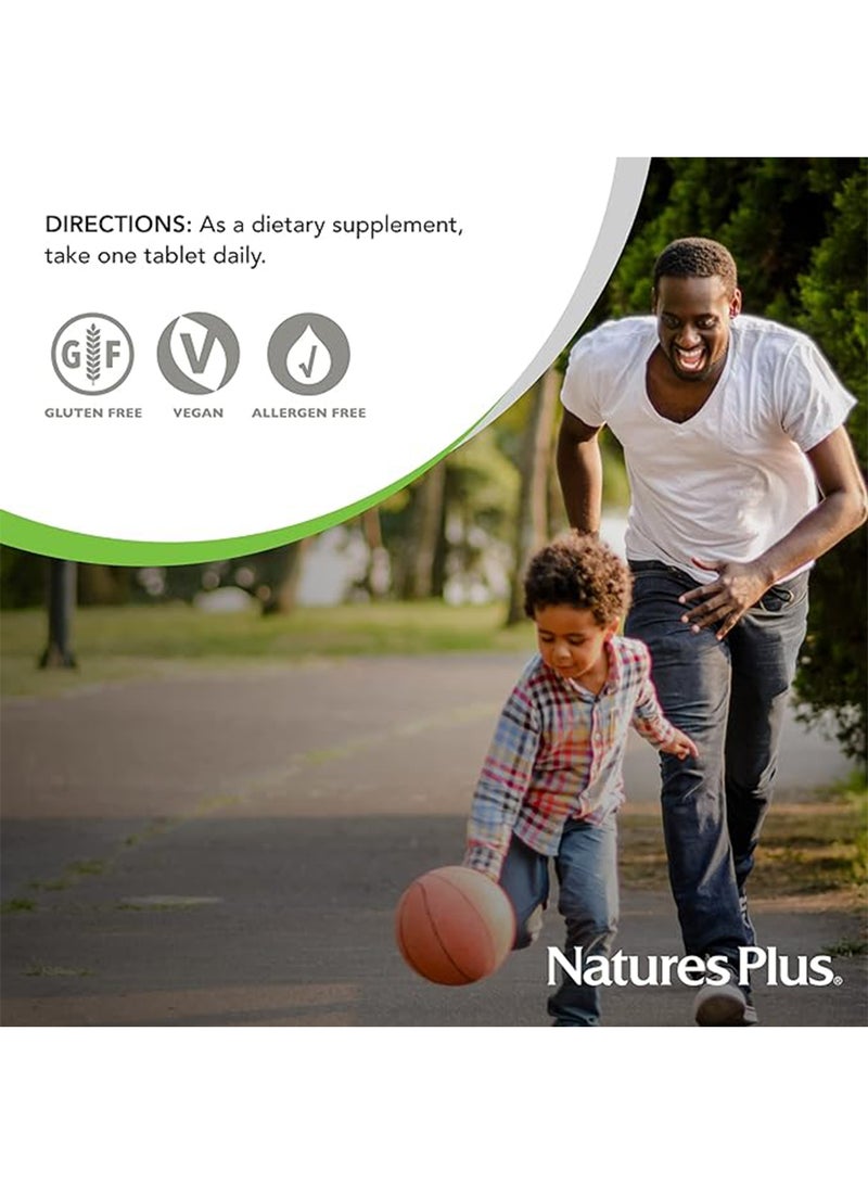 Natures Plus High Potency Super B-50 Balanced B-Complex Dietary Supplement Energy Support 60 Tablets - Image 3