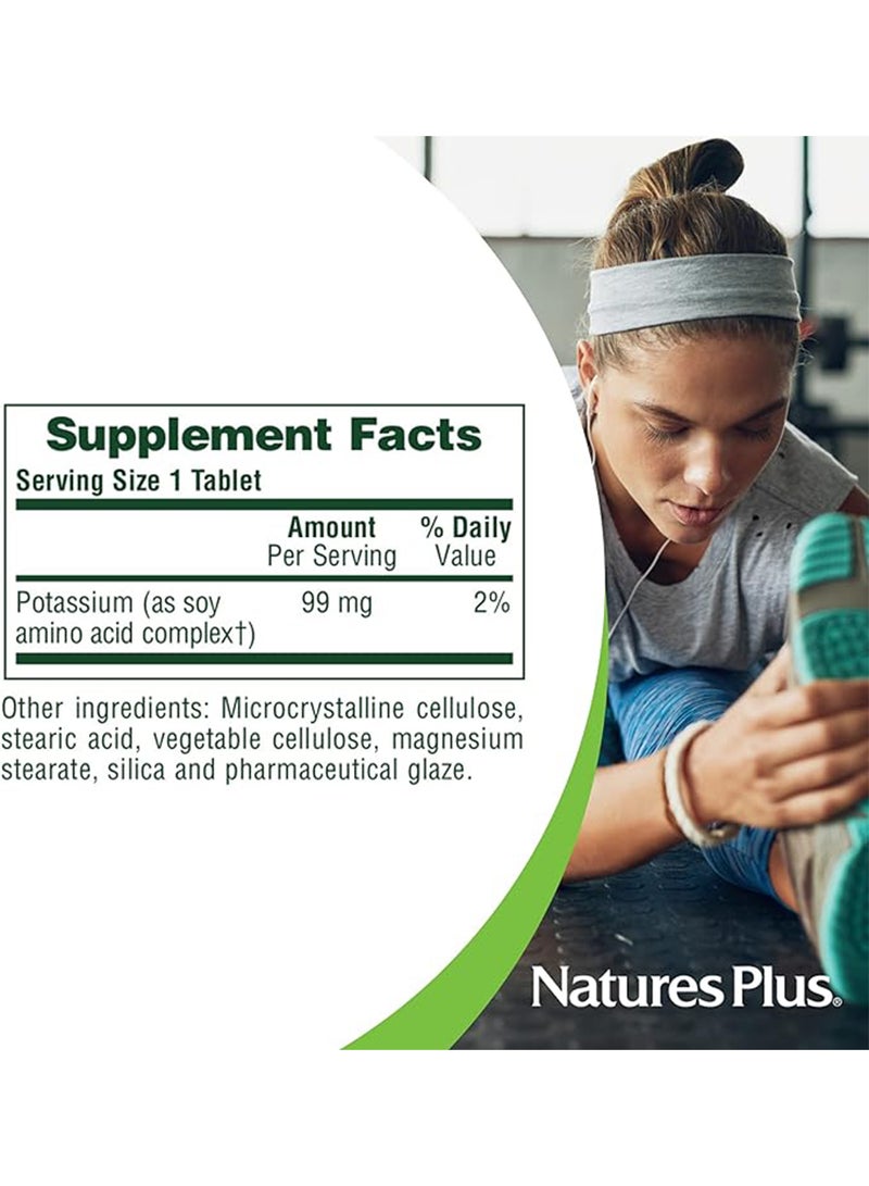 Natures Plus Potassium 99 Mg Dietary Supplement Amino Acid Complex Overall Wellness 90 Tablets - Image 2
