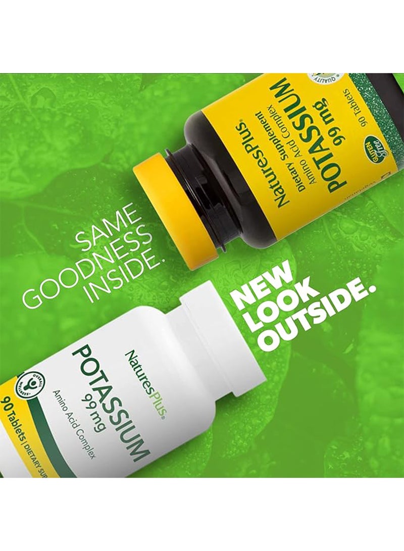 Natures Plus Potassium 99 Mg Dietary Supplement Amino Acid Complex Overall Wellness 90 Tablets - Image 3