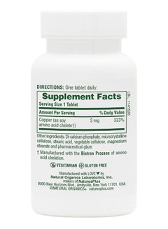 Nature's Plus Natures Plus - Copper 3 Mg. 90 Tablets  - Image 2