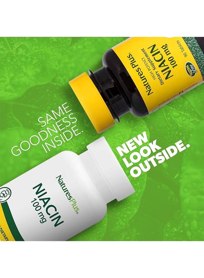 Natures Plus Niacin 100Mg Dietary Supplement Heart Support 90 Tablets - Image 2