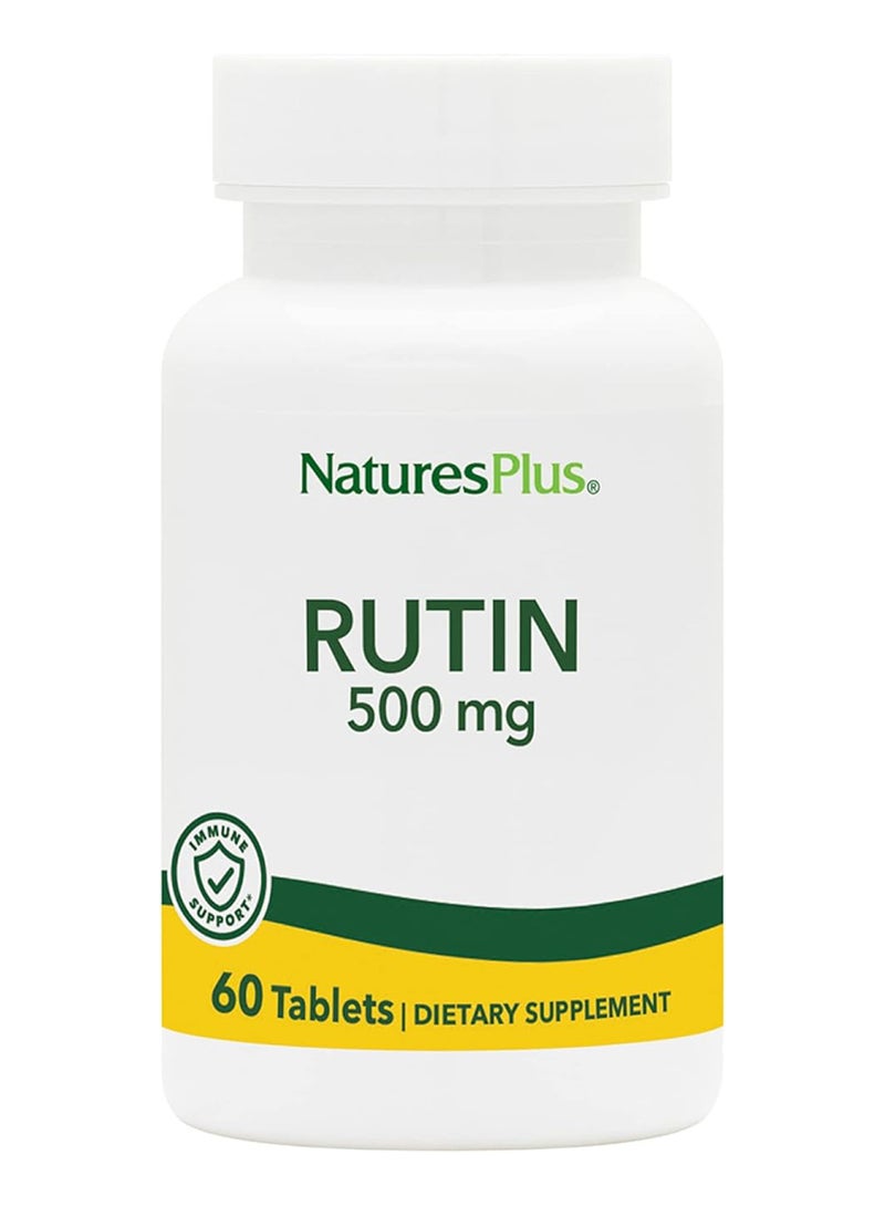 Natures Plus Rutin 500Mg Dietary Supplement Immune Support 60 Tablets - Image 1