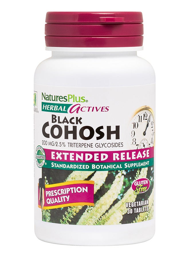 Natures Plus Herbal Black Cohosh 200Mg Extended Release Botanical Supplement Gluten Free 30 Vegetarian Tablets - Image 1