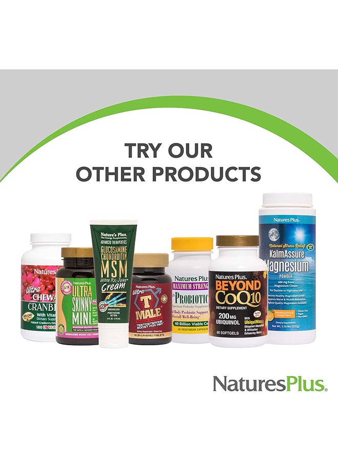 Natures Plus Herbal Actives Red Yeast Rice 600Mgbotanical Supplement Gluten Free 60 Vegan Capsules - Image 5