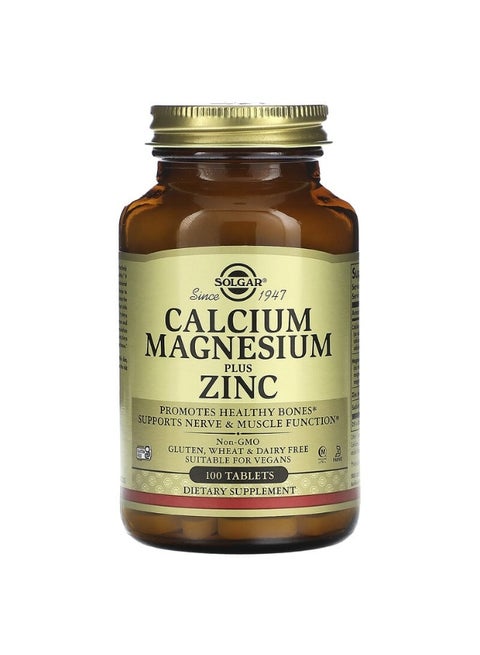 Calcium Magnesium Plus Zinc , 100 Tablets
