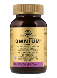 Omnium Phytonutrient Complex Dietary Supplement Multi Vitamin And Mineral Formula 90 Tablets