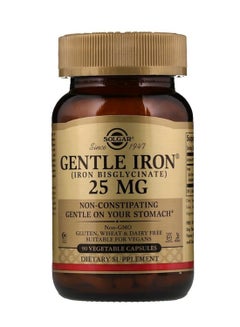 Solgar Gentle Iron, 25 Mg - 90 Vegetable Capsules  - Image 1