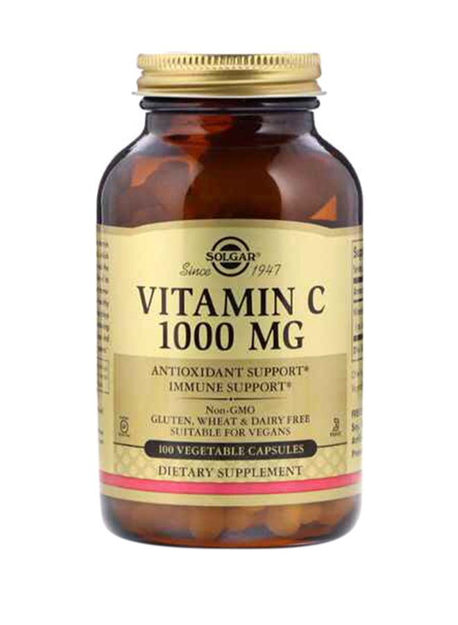 Solgar Vitamin C 1000 MG - 100 Vegetable Capsules - Image 1