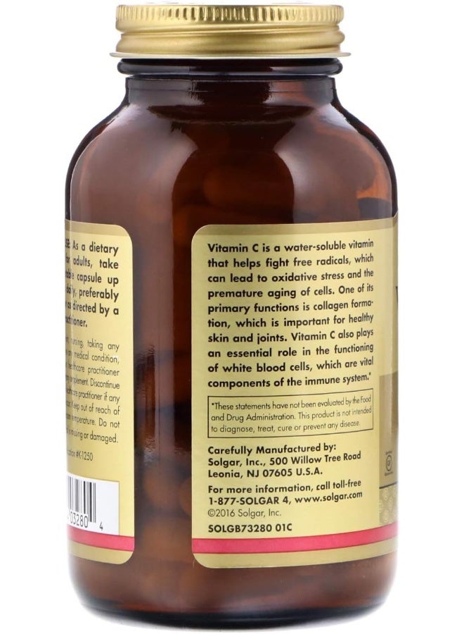 Solgar Vitamin C 1000 MG - 100 Vegetable Capsules - Image 3