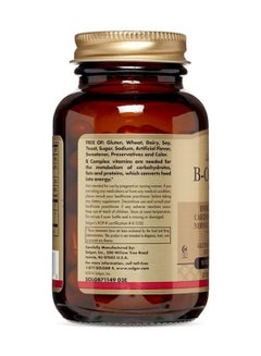 Solgar B-Complex 100 Dietary Supplement Energy Metabolism, Cardiovascular Health, Nervous System Support Gluten, Wheat And Diary Free Suitable For Vegans 50 Vegetable Capsules  - Image 2