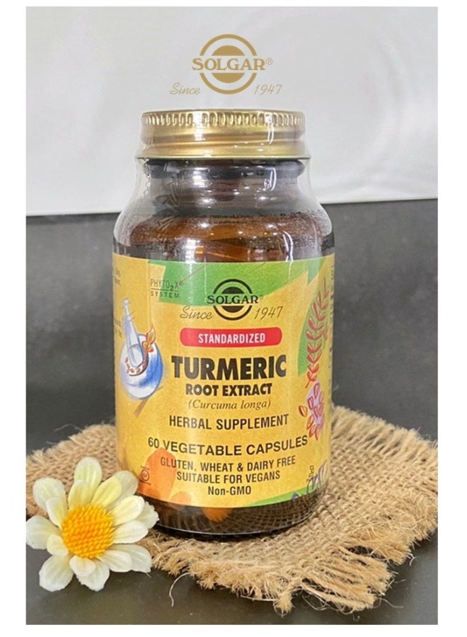 Solgar Turmeric Root Extract, 60 Vegetable Capsules Packaging May Vary - Image 4
