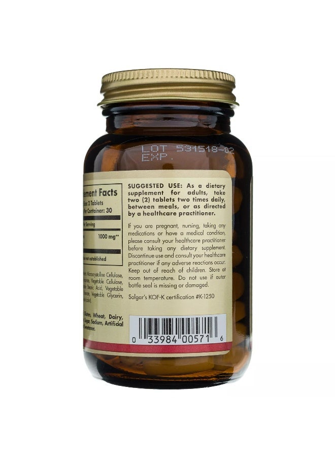 Solgar L-Carnitine, 500 Mg, 60 Tablets - Image 2