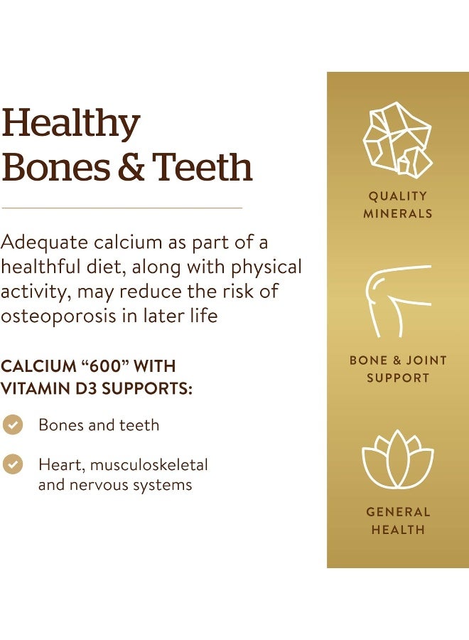 Solgar Calcium From Oyster Shell With Vitamin D3 240 Tablets - Image 4