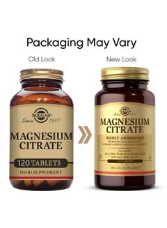 Solgar Magnesium Citrate 120 Tablets Packaging May Vary  - Image 2