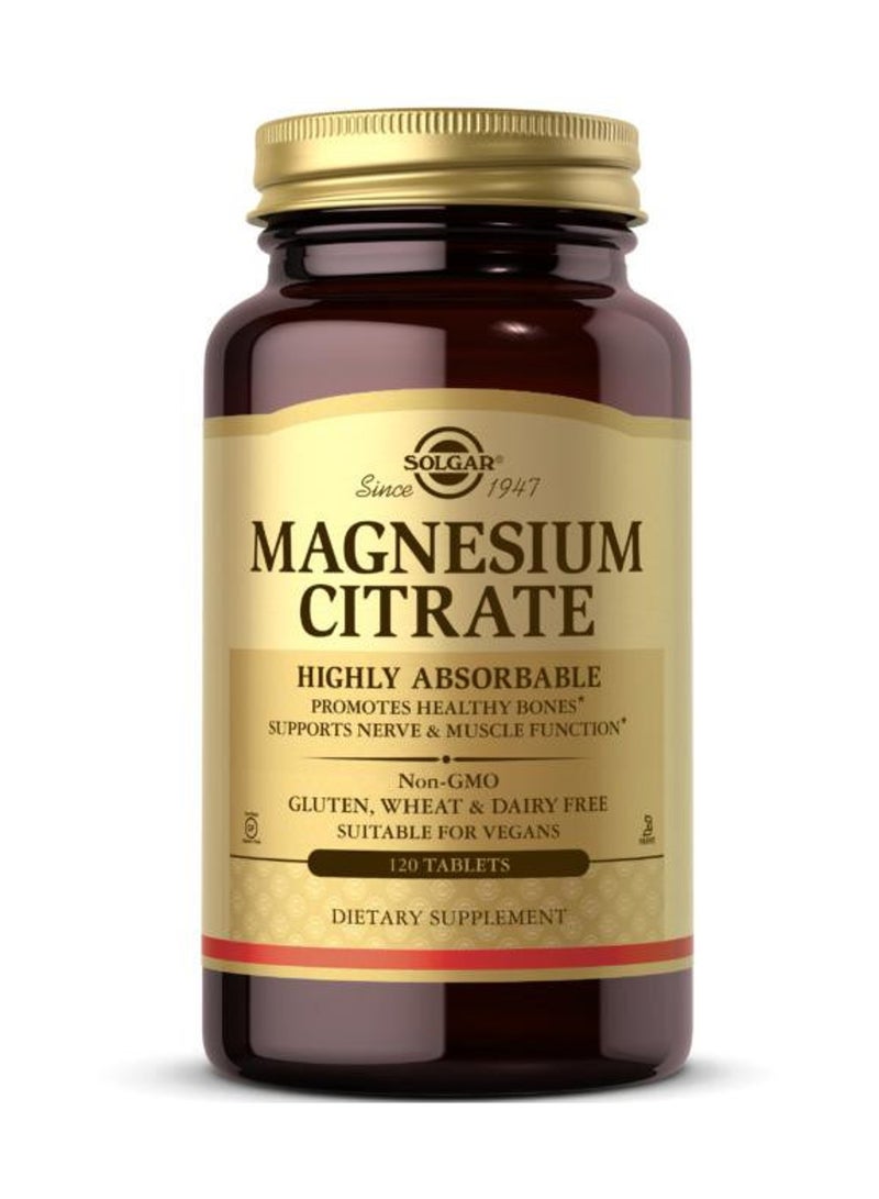 Solgar Magnesium Citrate 120 Tablets Packaging May Vary - Image 1