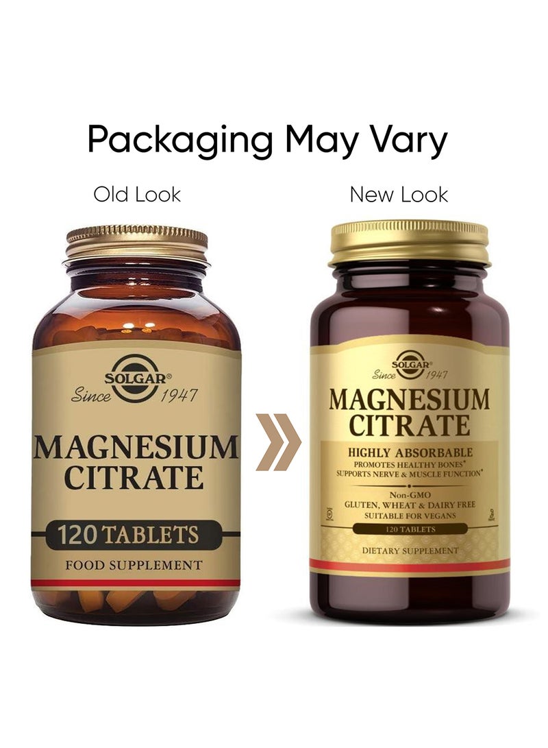 Solgar Magnesium Citrate 120 Tablets Packaging May Vary - Image 2