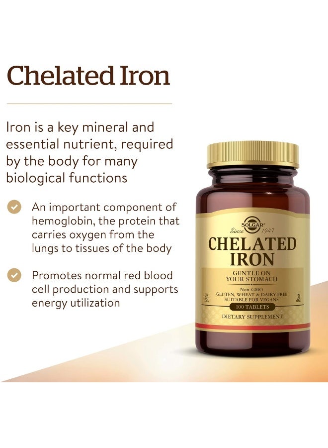 Solgar Chelated Iron 100 Tablets Packaging May Vary - Image 1