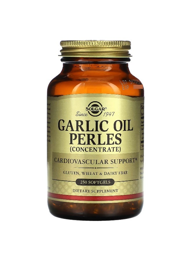 Solgar Garlic Oil Perles, Concentrate, 250 Softgels Packaging May Vary - Image 1