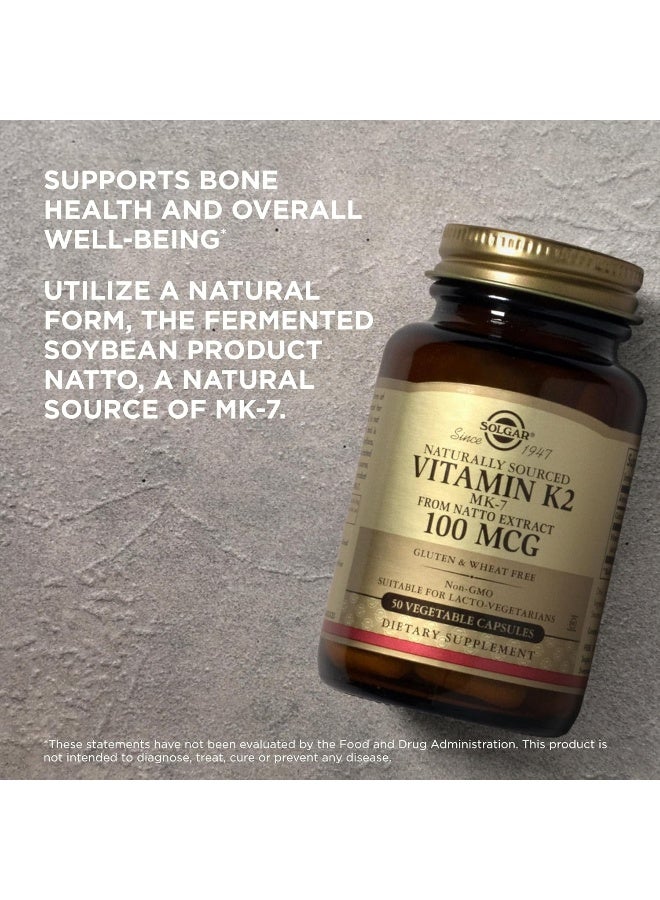 Solgar Vitamin K2 (MK-7) 100 mcg, 50 Vegetable Capsules Packaging May Vary - Image 3