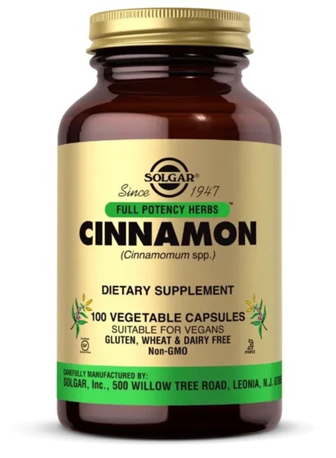 Full Potency Herbs, Cinnamon, 100 Vegetable Capsules