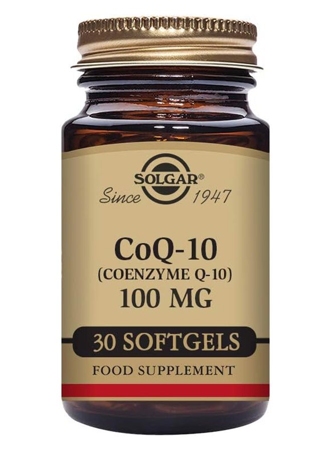 Solgar Megasorb Coq-10 100 Mg Enhanced Absorption Gluten Wheat And Dairy Free  30 Softgels - Image 1