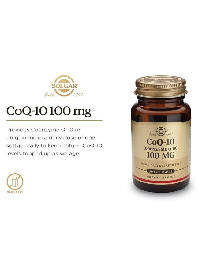 Solgar Megasorb Coq-10 100 Mg Enhanced Absorption Gluten Wheat And Dairy Free  30 Softgels - Image 2