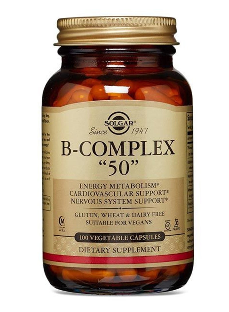 سولجر فيتامينات B المركب 50 من 100 كبسولة نباتية
