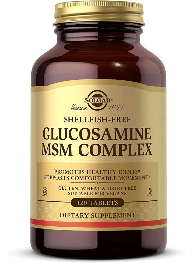 Solgar Glucosamine MSM Complex, 120 Tablets Packaging May Vary - Image 1