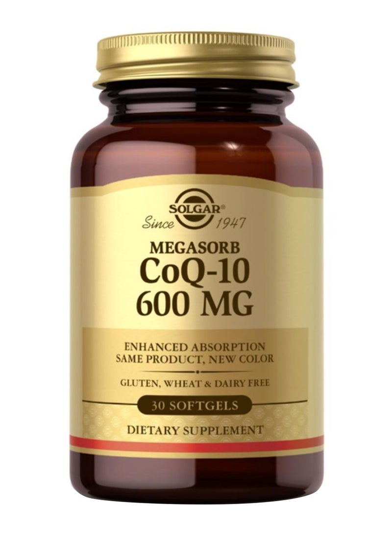 Solgar Coq10 600 MG Softgels 30'S - Image 1