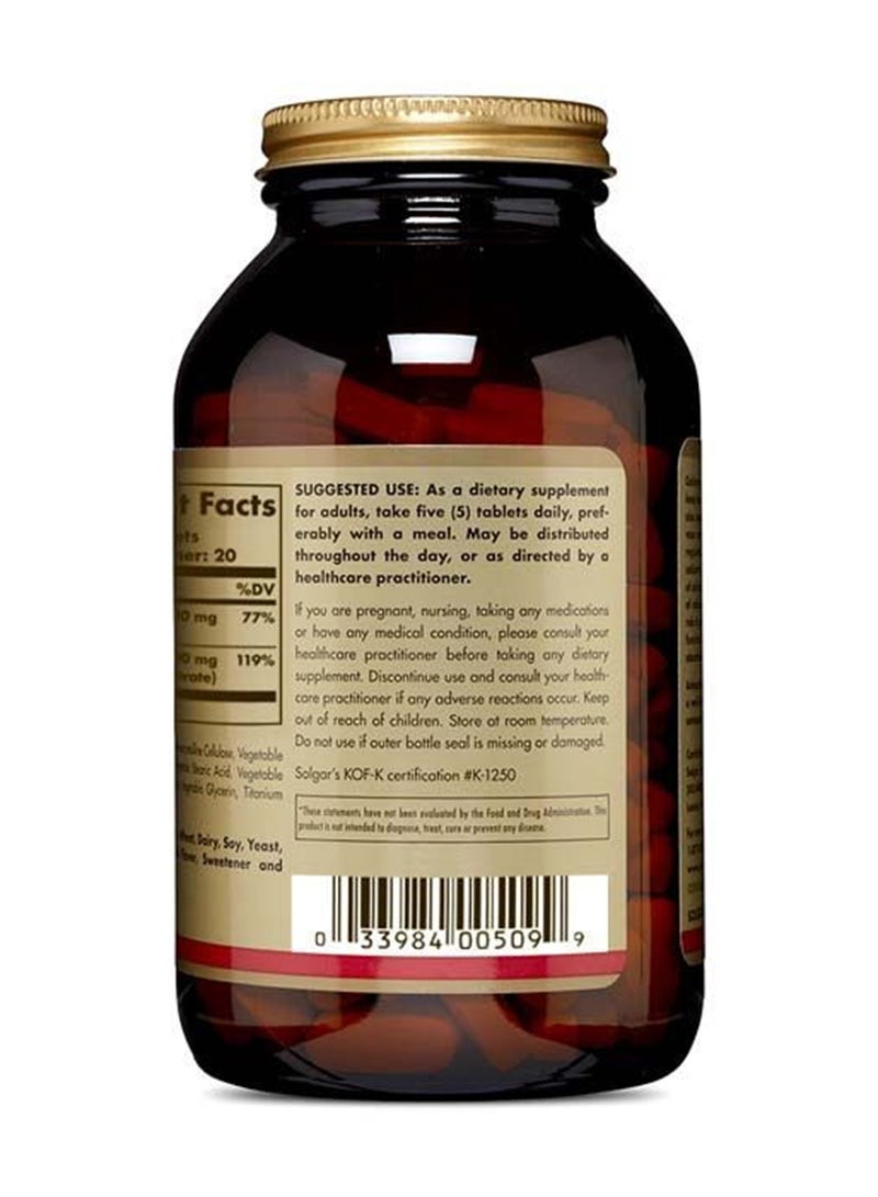 Solgar Calcium Magnesium Citrate Highly Absorbable Calcium Citrate Form Gluten, Wheat And Dairy Free Suitable For Vegans Dietary Supplement 100 Tablets - Image 4