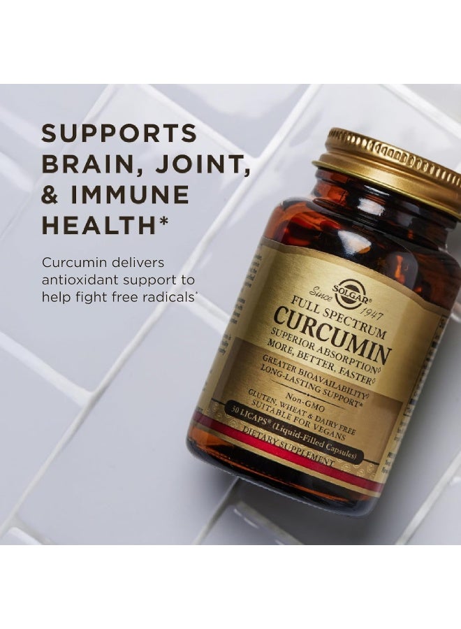 Solgar Full Spectrum Curcumin 60 Softgels - Image 2